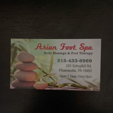 Asian Foot Spa, massage service in Phoenixville, PA